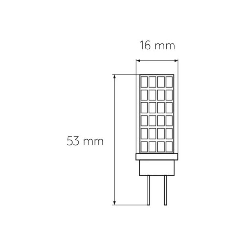 Лампочка Eurolamp Светодиодная капсульная лампа EUROLAMP LED силикон G4 5W 500Lm 400 (LED-G4-0540(12))
