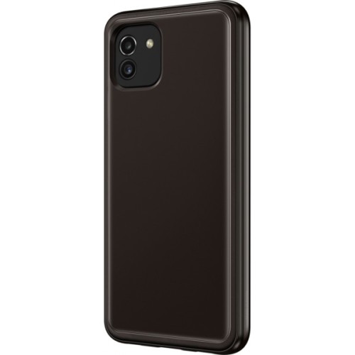 Чохол до мобільного телефона Samsung A03 Soft Clear Cover Black (EF-QA035TBEGRU)
