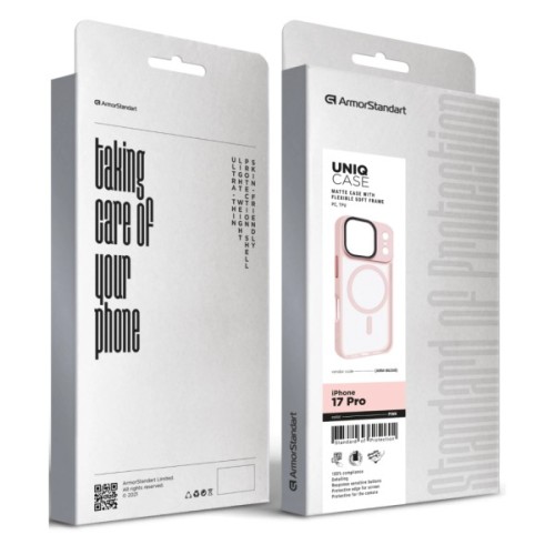 Чохол до мобільного телефона Armorstandart Uniq MagCase Apple iPhone 17 Pro Pink (ARM86268)