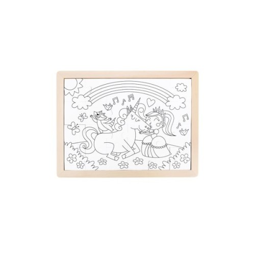 Пазл Hape Єдинороги з розмальовкою (E1642)