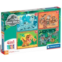 Пазл Clementoni 4 в 1 Jurassic World, 12,16,20 та 24 елементи (21521)