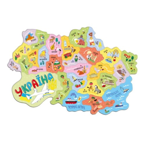 Навчальний набір DoDo Магнітна мапа України (200241)