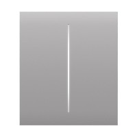 Накладна панель Ajax CenterButton 2-gang/Білий (CenterButton 2-gang/Fog)