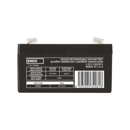 Батарея до ДБЖ EMOS B9675 AGM 12V 9Ah fast 6,3mm (B9675)