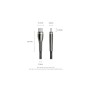 Дата кабель USB-C to USB-C 1.2m 5A nylon braided black Vention (CTYBAV)