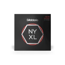 Струни для гітари D'Addario NYXL Electric Light Top / Heavy Bottom 8-String (10-74) (NYXL1074)