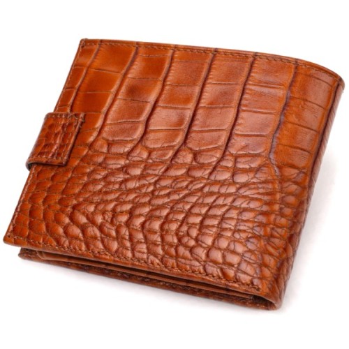 Гаманець Canpellini З натуральної шкіри Рудий (21893)