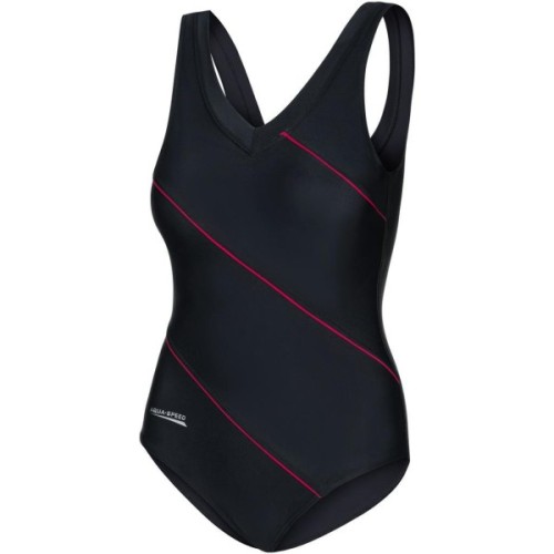 Купальник Aqua Speed Sophie 441-16 чорний, бордовий 48 (5908217624666)