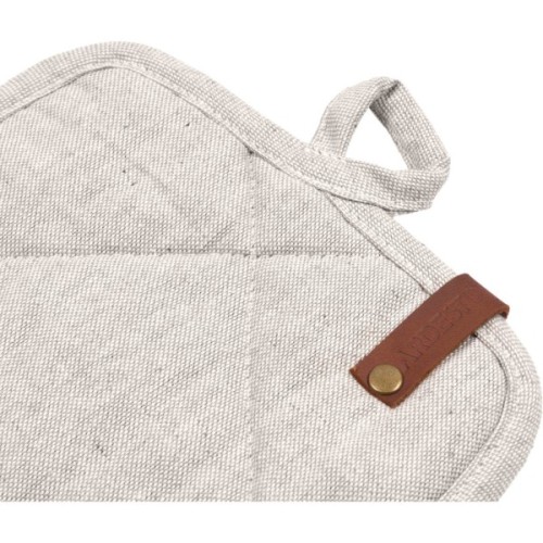 Кухонна прихватка Ardesto Oliver, 20х20 см, 100% бавовна, нап-ч: ватин, сірий світлий (ART04OL)