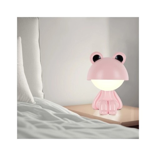 Нічник Kite Світильник LED з акумулятором Cute Froggy, рожевий (K25-316-3-2)
