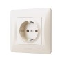 Розетка Videx BINERA 1ая із заземленням кремова (VF-BNSK1G-CR)