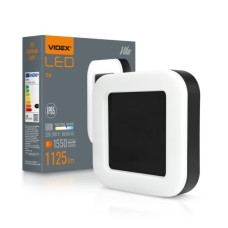 Світильник Videx LED світильник ART IP65 квадратний VIDEX VLE-BHFS-155B 15W 5000K Black (VLE-BHFS-155B)