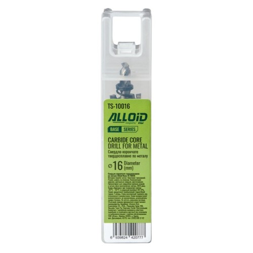 Свердло Alloid Base, корончате, твердосплавне, по металу, 16мм (TS-10016)