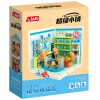 Конструктор JAKI Mini Super Town Акваріумна крамничка капібар 305 елементів (FK023)