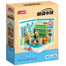 Конструктор JAKI Mini Super Town Акваріумна крамничка капібар 305 елементів (FK023) Конструктор JAKI Mini Super Town Акваріумна крамничка капібар 305 елементів (FK023)