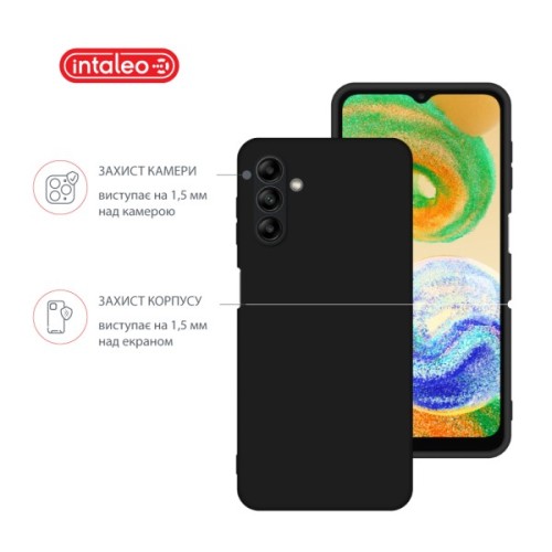 Чохол до мобільного телефона Intaleo Silicone Samsung Galaxy A04S Black (1283126599774)