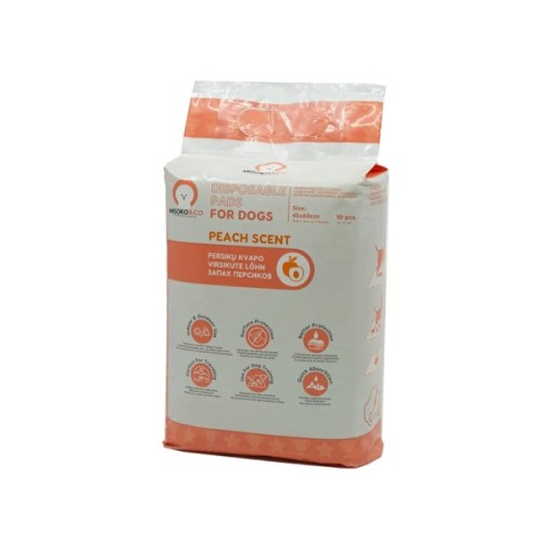 Пелюшки для собак MISOKO&CO з ароматом персика 45х60 см 10 шт (SHAMSK63059)