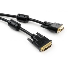Кабель мультимедійний DVI M to DVI M 1.8m 24+1pin Vinga (VCPDCDVIMM1.8BK)