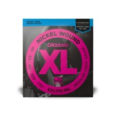 Струни для гітари D'Addario XL Nickel Wound Bass Regular Light 5-String (45-130) (EXL170-5SL)