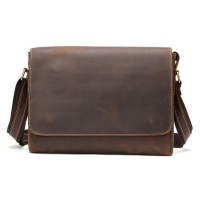 Сумка Vintage Crazy horse Коричнева (14780)