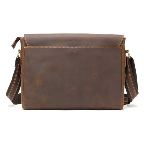 Сумка Vintage Crazy horse Коричнева (14780)