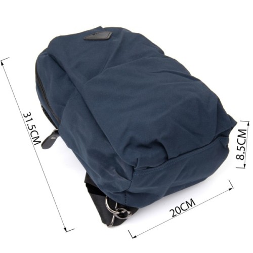 Сумка Vintage Через плече нейлон Синя (20633)