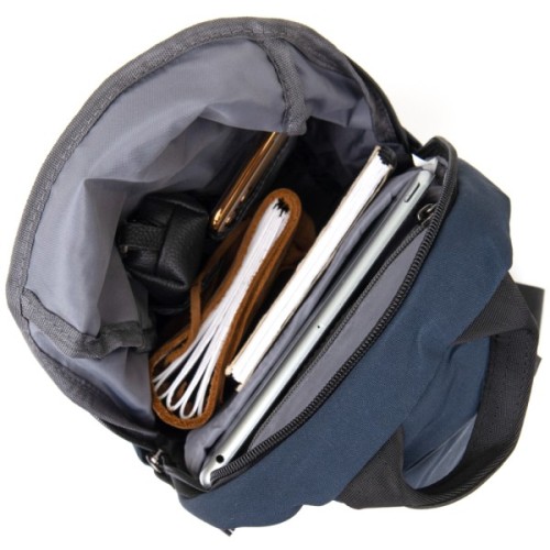 Сумка Vintage Через плече нейлон Синя (20633)