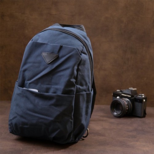 Сумка Vintage Через плече нейлон Синя (20633)