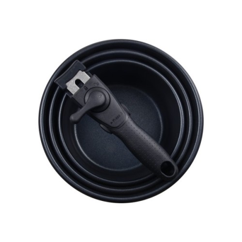 Ківш Bergner Click & cook, набір зі знімною ручкою 1.5/2.1/3 л, 4 предмети (BG-32293-MM)