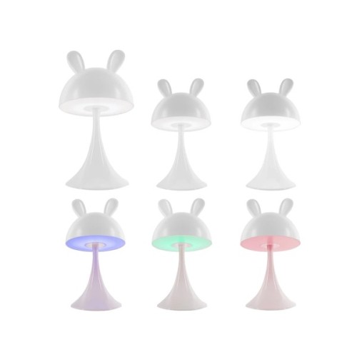 Нічник Kite Світильник LED з акумулятором Simple Bunny, білий (K25-317-1-1)