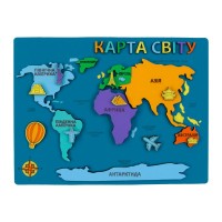 Набір для творчості Rosa Talent Карта світу 3D, МДФ, 24,5 х 18,5 см (4823098540021)