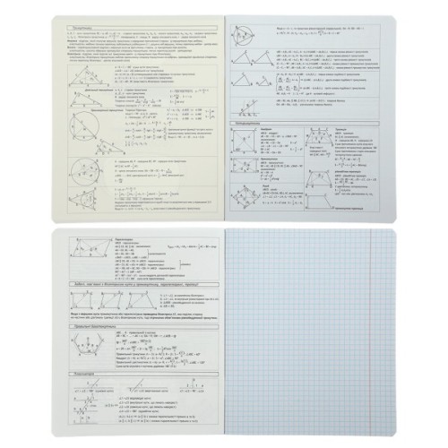 Зошит ZiBi предметний PASTEL 48 аркушів клітинка, геометрія (ZB.1701-11)