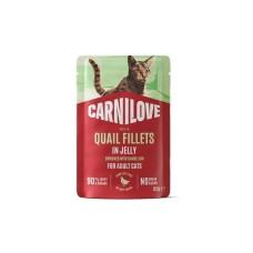 Вологий корм для кішок Carnilove Jelly Quail with Dandelion 85 г (8595602584710)