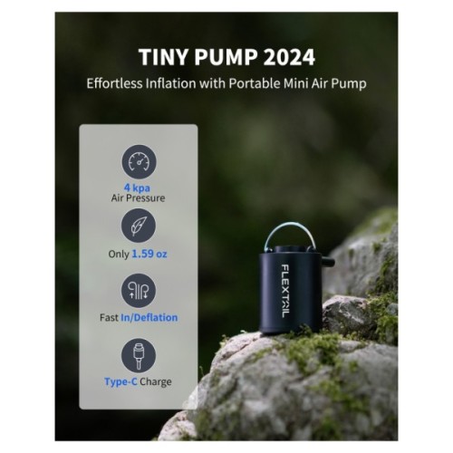 Насос для надувних меблів Flextail Tiny Pump, чорний (6975755961323)