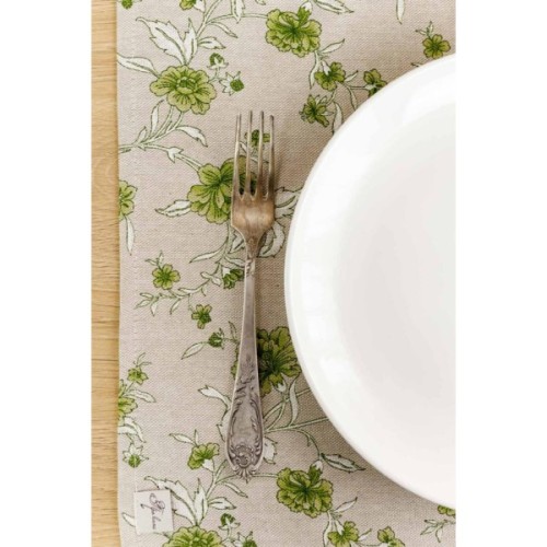 Серветка на стіл Прованс Квіти зелений Господиня 35х45 см (4823093451858)