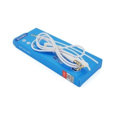 Кабель мультимедійний 3.5mm M to 3.5mm M 1.0m white iKAKU (YT-AUXGJ(M)/(M)-KSC-521-W)