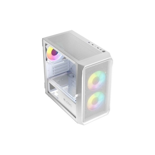 Корпус для ПК Logic concept PORTOS MESH+GLASS ARGB fans 3x120mm WHITE (AM-PORTOS-20-0000000-0002)