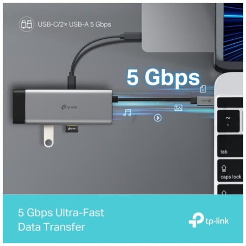 Порт-реплікатор TP-Link USB Type-C 5-в-1 (UH5020C)