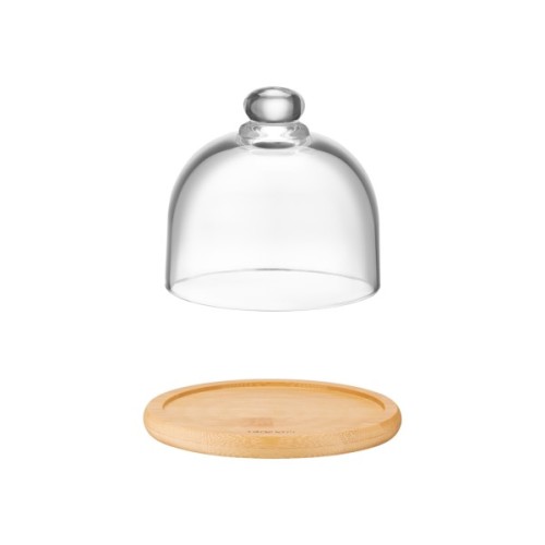 Блюдо Ardesto зі скляною кришкою 12 см (AR2612BD)