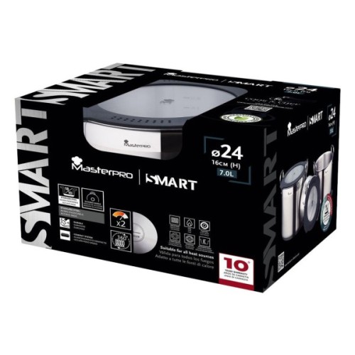 Каструля MasterPro Smart з кришкою 7.21 л (BGEU-3779)