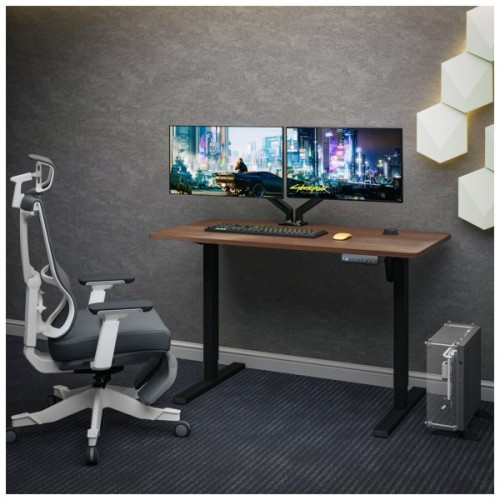 Комп'ютерний стіл Mealux PowerDesk Energy Walnut з електрорегулюванням висоти (EVO-201 Energy Walnut/B)