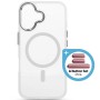 Чохол до мобільного телефона Armorstandart Unit MagCase Apple iPhone 17 Clear Silver + Pink Button Set (ARM90580)
