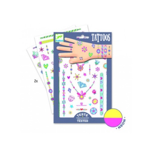 Набір для творчості Djeco Дженіс наклейки на тіло (DJ09587)