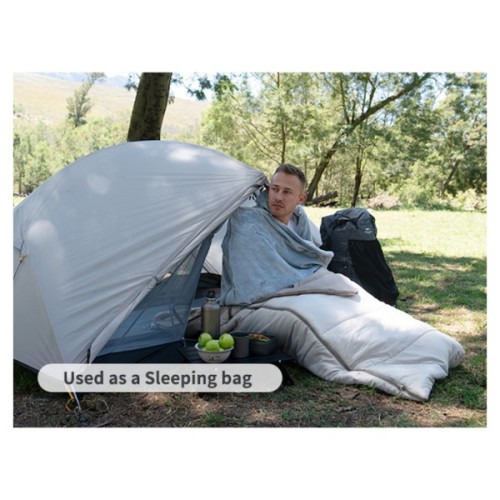 Спальний мішок Naturehike CNK2300SD022, світло-сірий (6976507667333)