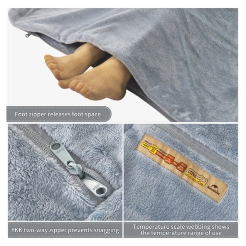 Спальний мішок Naturehike CNK2300SD022, світло-сірий (6976507667333)