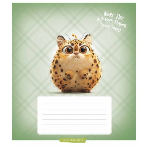 Зошит Школярик Cuties 12 аркушів лінія (012-3501L)