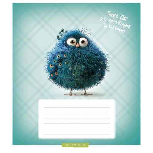 Зошит Школярик Cuties 12 аркушів лінія (012-3501L)