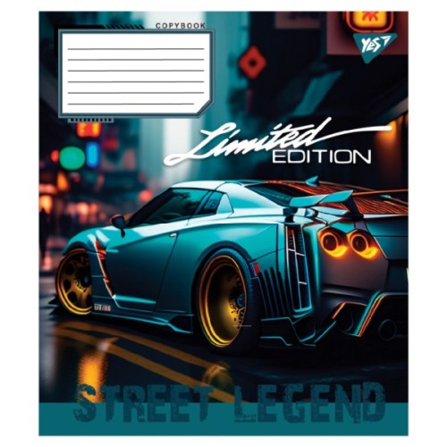 Зошит Yes Sreet legend А5 36 аркушів клітинка (767909)