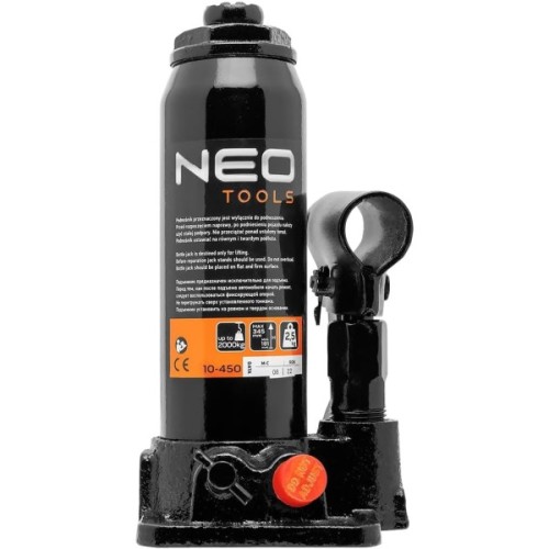 Домкрат Neo Tools гідравлічний пляшковий 2т, 181-345мм (10-450)