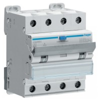Диференціальний автоматичний вимикач Hager 4-п. 40A C 30mA (6kA) A (B) (ADM490C)